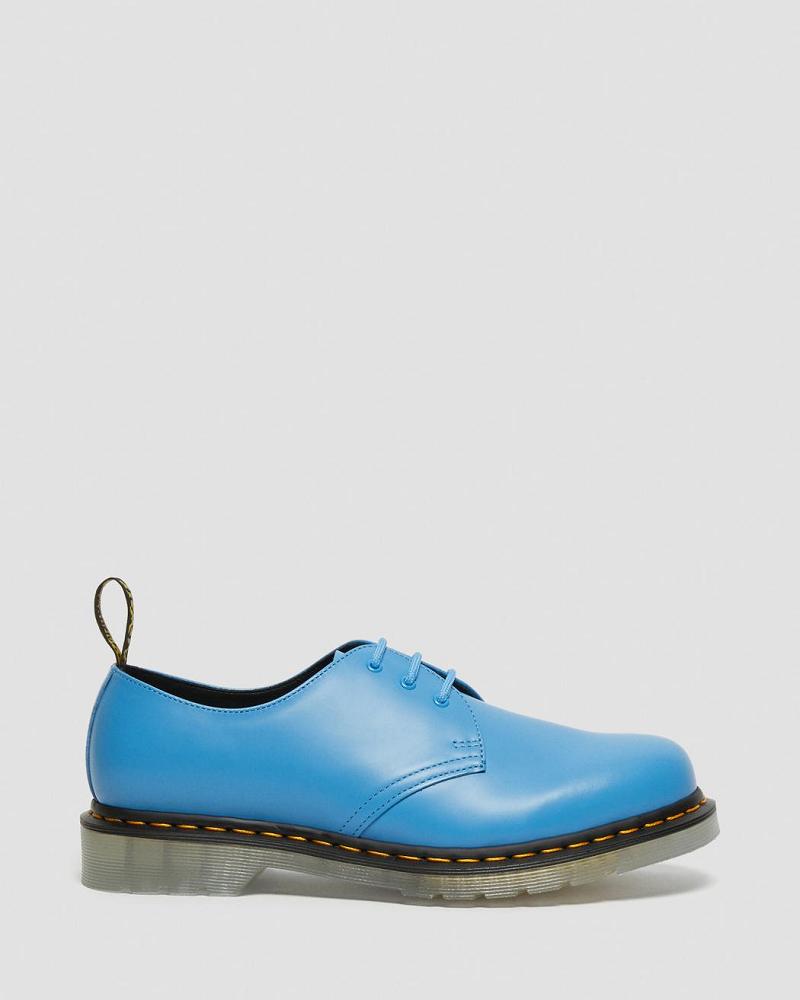 Women's Dr Martens 1461 Iced Smooth Leather Oxfords Shoes Blue | AU 349WNB